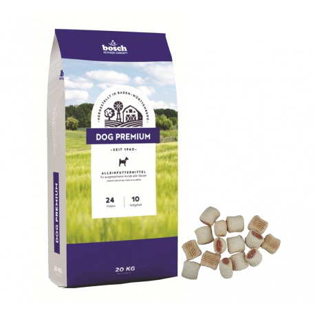 bosch Dog Premium 20kg + bosch lašišos sausainiai 10kg bosch Dog Premium 20kg + bosch lašišos sausainiai 10kg